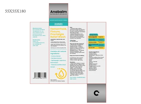 Hemorrhoid, Fissure, Proctalgia Relief Wash 포장