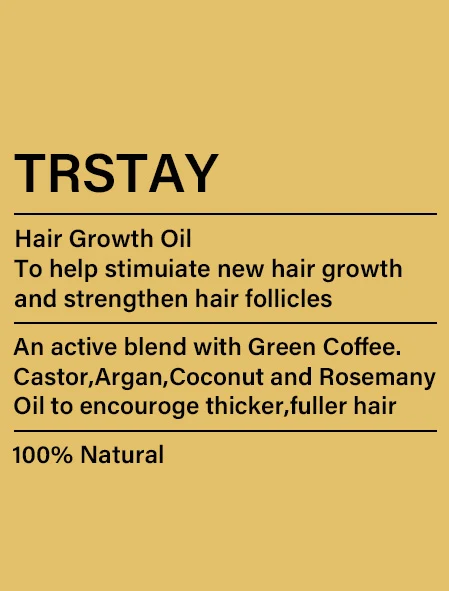 Trstay Hair Growth Oil 포장