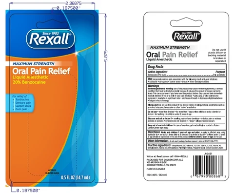 RexallMaximum Strength packaging