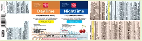 Daytime Nighttime Cold and Flu 포장