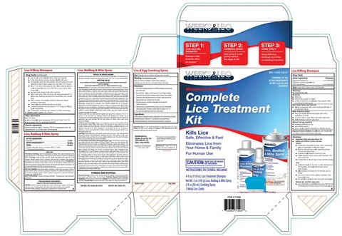 Weeks and Leo Complete Lice Treatment packaging