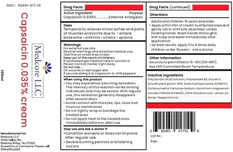 Capsaicin 0.035% cream 포장