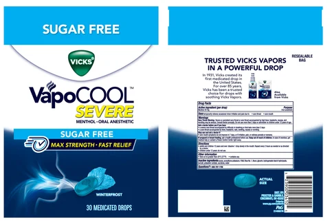 Vicks VapoCOOLSevere Sugar-Free 포장
