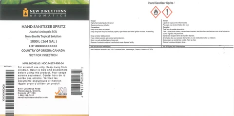 Label_Hand Sanitizer Spritz 1000L