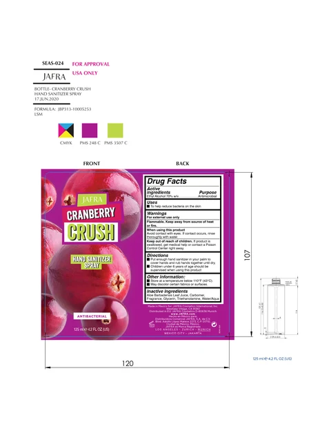 Cranberry Crush Hand Sanitizer 포장
