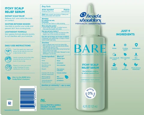 Head and Shoulders Bare Minimal Ingredients Itchy Scalp Relief Serum packaging