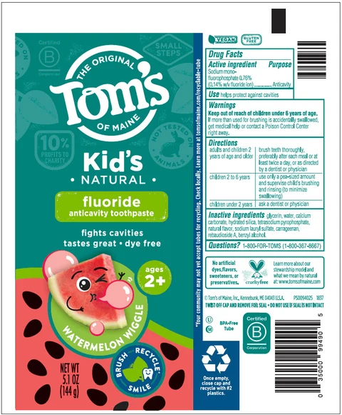 Toms Kids Watermelon Wiggle packaging
