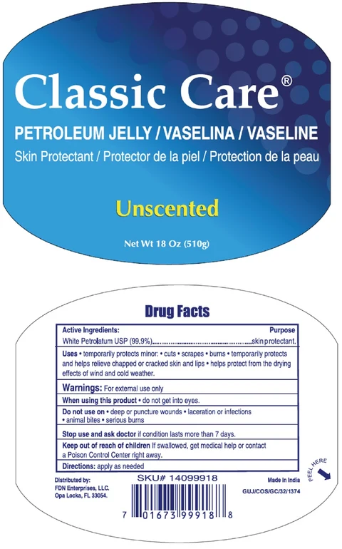 Classic Care Petroleum packaging