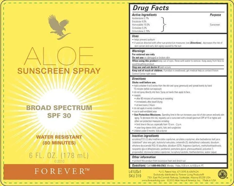 Aloe Sunscreen 포장