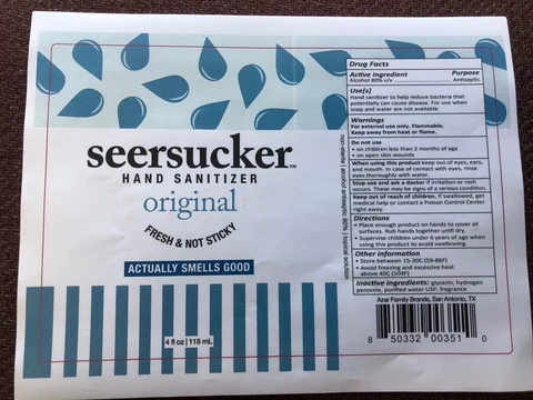 Hand Sanitizer Original packaging