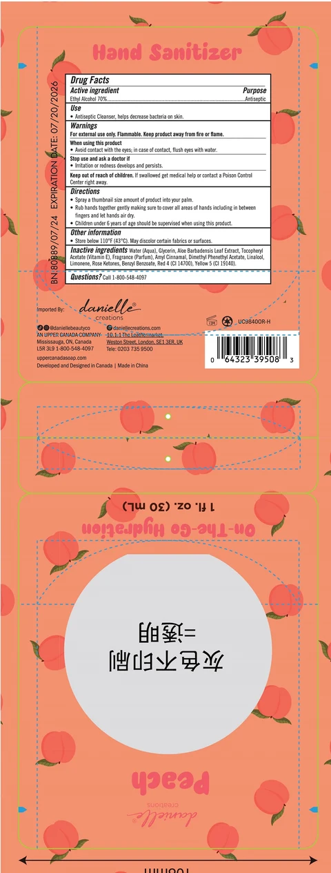 Danielle Creations Hand Sanitizer - Peach 포장