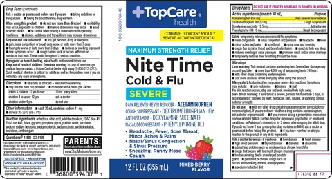 Topcare Nite Time Cold and Flu packaging