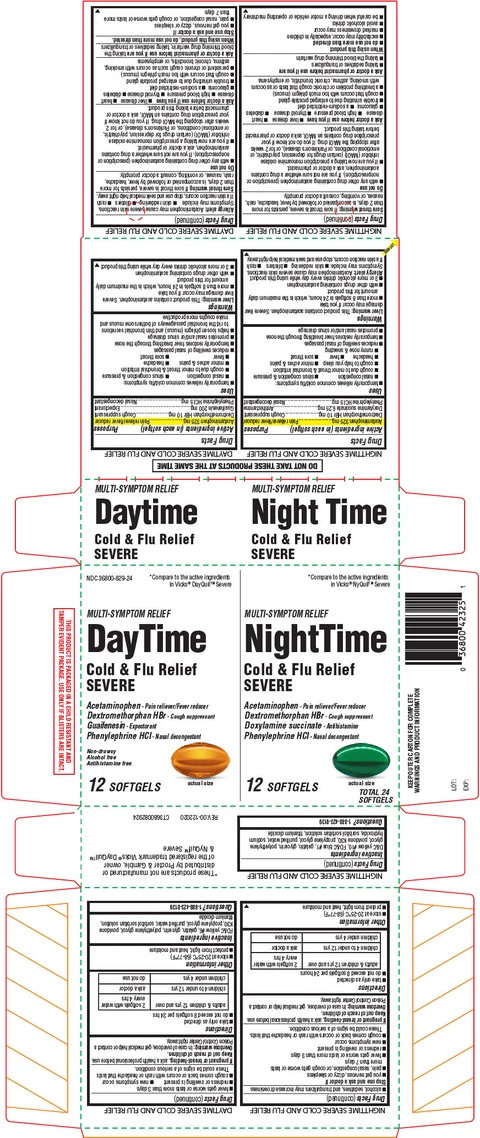 Cold and Flu Severe Daytime/Nighttime 포장
