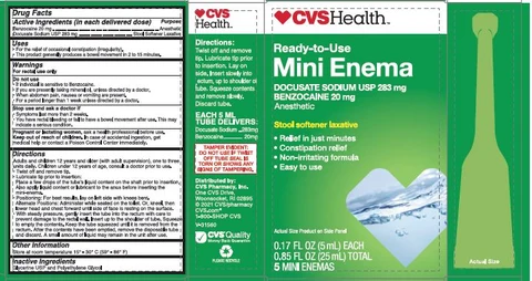 CVS Mini Enema 포장