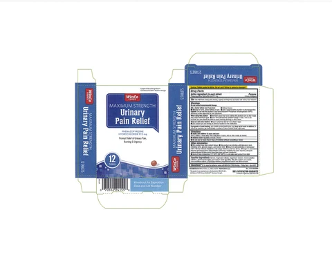WinCo Maximum Strength Urinary Pain Relief packaging
