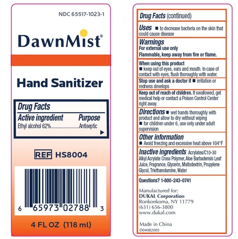 DawnMist Alcohol Hand Sanitizer 포장