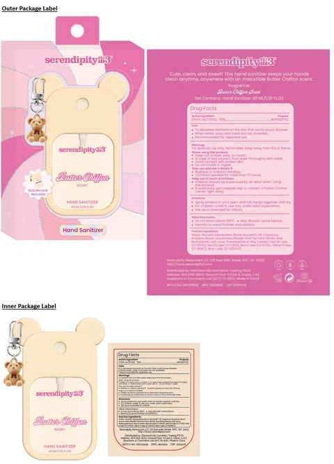 serendipity3 HAND SANITIZER Butter Chiffon SCENT 포장