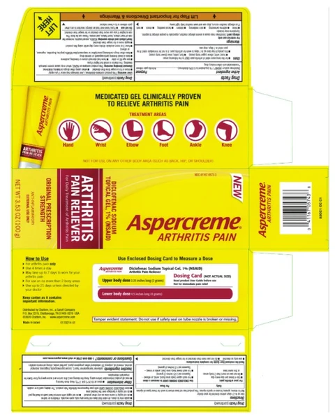 Aspercreme Arthritis 포장