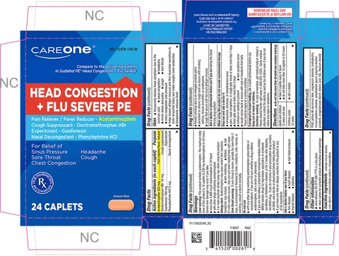 HEAD CONGESTION PLUS FLU SEVERE PE 포장