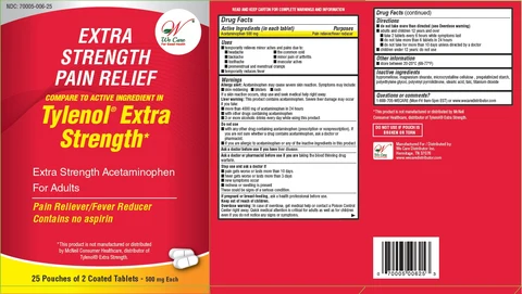 Acetaminophen Tablets, 500 mg Extra Strength 포장