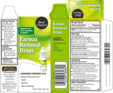Best Choice Earwax Removal Drops 포장