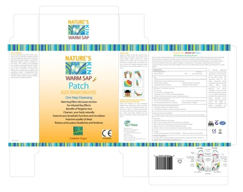 Warm Sap Patch packaging