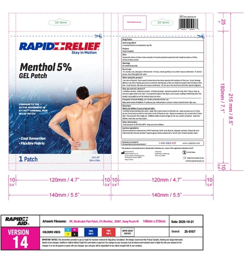 Rapid Relief 포장