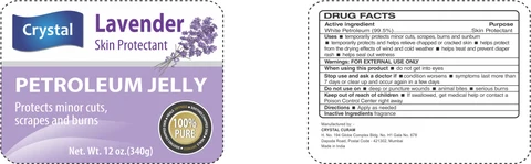 Crystal Lavender Petrolatum Jelly 포장