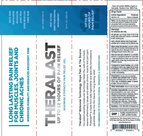 Theralast Maximum Strength Pain Relief Gel packaging
