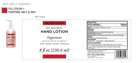 BODY PRESCRIPTIONS INFUSED WITH VITAMIN E Peppermint ANTIBACTERIAL HAND 포장