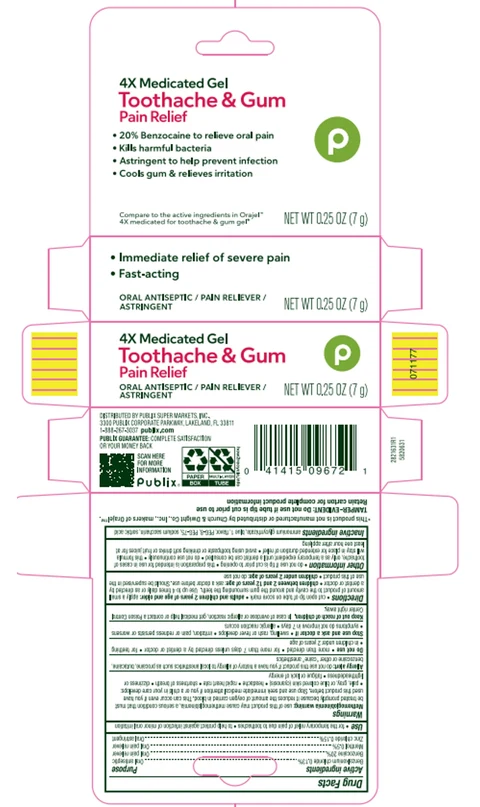 4x Medicated Toothache and Gum Gel 포장