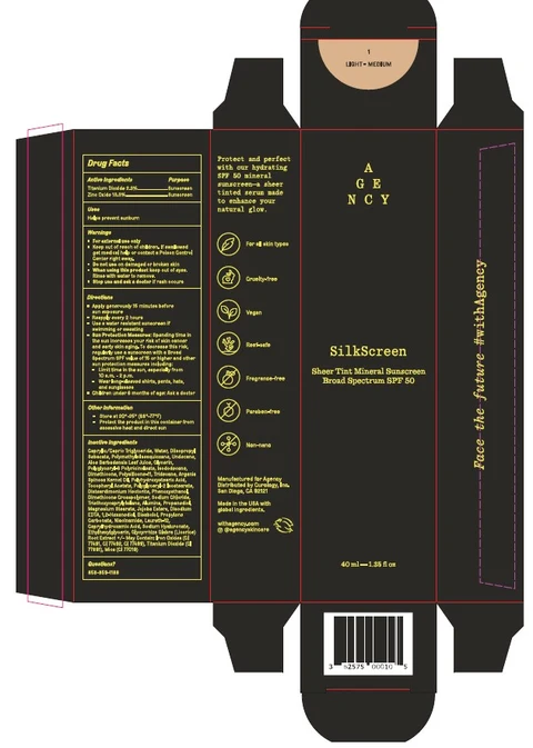 Silkscreen Sheer Tint Mineral Light-Medium / Silkscreen Sheer Tint Mineral Medium-Dark 포장