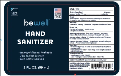 Bewell Hand Sanitizer 포장