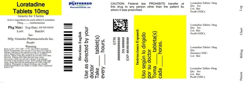 Loratadine packaging
