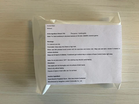 80 in bag label