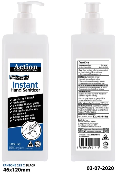 Action Instant Hand Sanitizer 포장