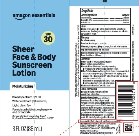 Sheer Touch Sunscreen SPF 30 포장