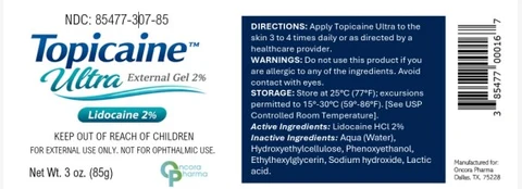 Topicaine Ultra packaging