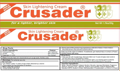 Crusader Skin Lightening 포장