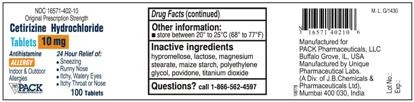Cetirizine Hydrochloride 포장