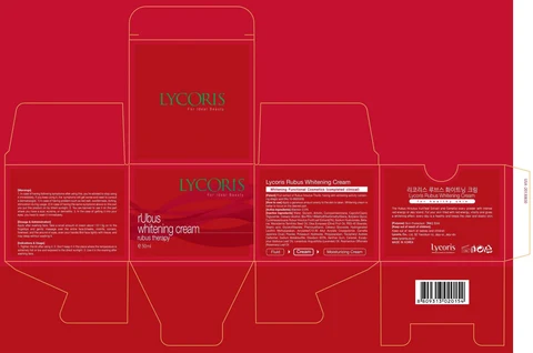 Lycoris rubus whitening packaging