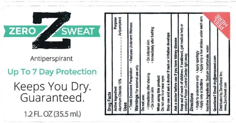 ZeroSweat3 DAY PROTECTION ANTIPERSPIRANT 포장