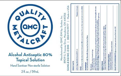 Quality Metalcraft Alcohol Antiseptic 80% Topical Solution Hand Sanitizer Non-sterile Solution 포장