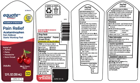 equate pain relief packaging