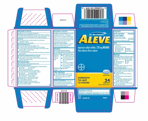 AleveCaplets 포장