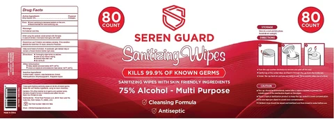 SEREN GUARD Sanitizing Wipes 포장