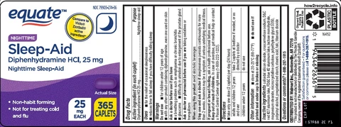 equate nighttime sleep aid packaging