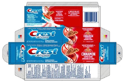 Crest Complete Multi-BenefitWhitening plus Cinnamon Expressions 포장