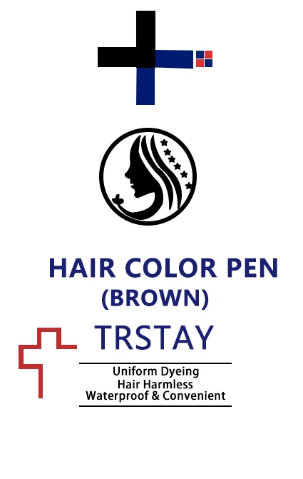 Trstay Hair Color Pen Brown 포장