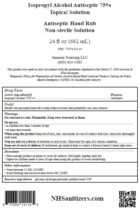 Isopropyl Alcohol Antiseptic 75% Topical Solution packaging